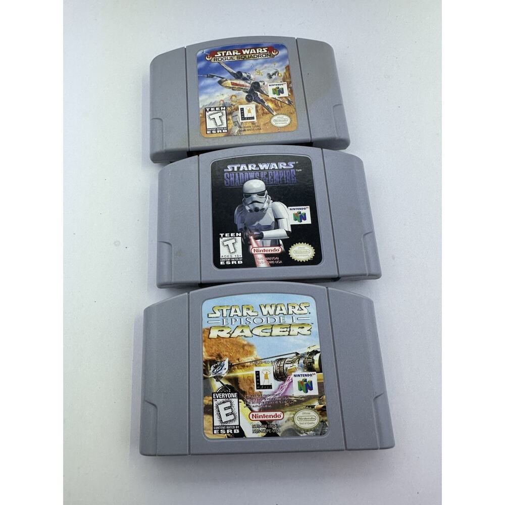 Star Wars Shadow Empire Episode 1 Racer Rogue Squadron Video Game N64 Nintendo